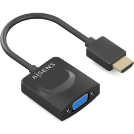Aisens A122-0947 Conversor HDMI Macho a SVGA Hembra Negro 15cm Soporta 1080p para conectar pantalla VGA a HDMI Precio: 6.50000021. SKU: B13XLXJAHR