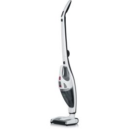Severin HV 7173 Aspirador Escoba 2 en 1 Sin Cable Seco 120W, con Batería de Litio y Autonomía de 35 minutos, Colores Blanco y Negro