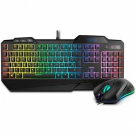Teclado y Ratón Gaming Krom NXKROMKRSHRSP Negro