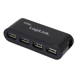 Hub usb 2.0 de 4 puertos, negro - con alimentador y cable usb logilink Precio: 23.89000042. SKU: S7910345