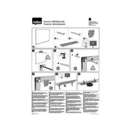 Tablero De Anuncios Nobo Essence Corcho Marco Aluminio 1200x900 mm