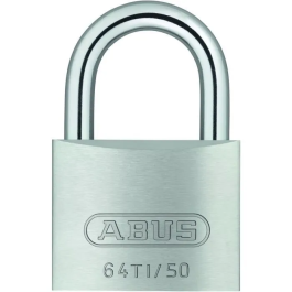 Abus Candado 64TI/50 Titalium Cuerpo de Aluminio Llave Paracéntrica Riesgo de Robo Medio