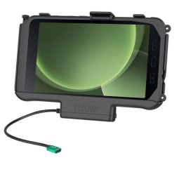 RAM Mounts RAM-HOL-SAM60CPU Soporte con Carga para Samsung Galaxy Tab Active5 y Tab Active3, Composite, Negro
