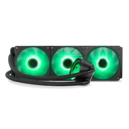 NOX H-360 ARGB Sistema de Refrigeración Líquida AIO para Procesador con Triple Radiador, 3 Ventiladores 12cm Silencioso, Negro