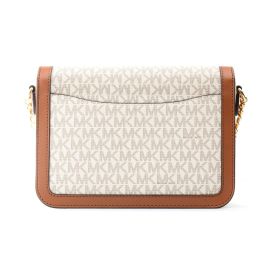 Bolso Bandolera Michael Kors Leida Beige 34 x 27 x 9 cm