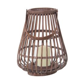 Farol Alexandra House Living Marrón Mimbre 21 x 27 x 21 cm Portavelas Precio: 36.58999949. SKU: B14JGQNEX4