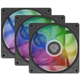 GENESIS Oxal 120 ARGB Pack 3 Ventiladores 12 cm para Carcasa PC con Iluminación ARGB, Cojinete de Casquillo y 1150-1450 RPM Negro Precio: 23.99006379. SKU: B1CZKJPB2Q