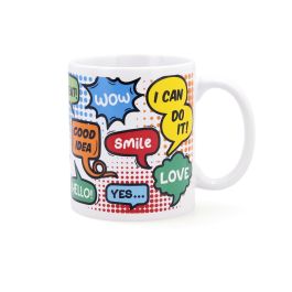 Quid Taza Cerámica Comic 33 cL Multicolor Apto Lavavajillas y Microondas Precio: 1.5900005. SKU: B1G4Z76DY6