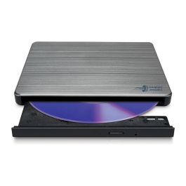LG Grabadora DVD Externa Slim GP60NS60, USB 2.0, 8x DVD±R, M-DISC, Compatible Windows y Mac OS, Plata