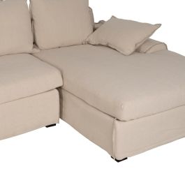 Chaise-Lounger Crema Tejido-Madera 300 X 161 X 90 cm