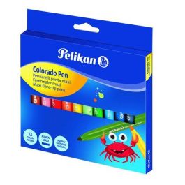 Rotulador Fibra Pelikan Colorado Pen Maxi Estuche De 12 10 unidades Precio: 43.94999994. SKU: B1HKVDS692