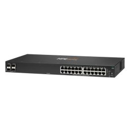 Hewlett Packard Enterprise CX 6000 24G 4SFP Switch, 24 Puertos Gigabit, 4 Puertos SFP, PoE Clase 4, Serie Aruba CX