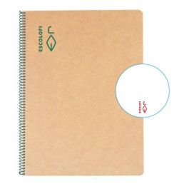 Bloc Escolofi Green Tapa Dura A4 50H Liso 80G Reciclado Verde (Set de 5) Precio: 26.68999971. SKU: B1E724XNWC