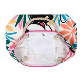 KARACTERMANIA Bolsa de Playa Island Minnie Disney con Cremallera y Asas Superiores 37x52x17cm