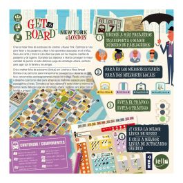Devir Get on Board Juego de Mesa de Estrategia Urbana, 2-5 Jugadores, 30 Minutos, Mecánica Flip and Write