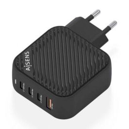 AISENS - CARGADOR GaN 100W, 3xUSB-C PD3.0 QC4.0, 1xUSB-A QC3.0, NEGRO