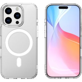 4smarts Protector de Pantalla y Trasero Premium 360 para iPhone 16 Pro Max (541193), Transparente, Resistente a Golpes y Rayones