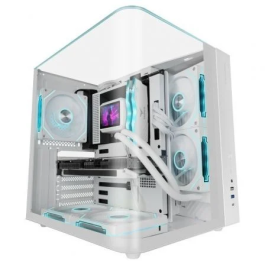 Mars Gaming MC-INFINIOLITE White: Caja Gaming ATX Cube con Cristal Templado Curvo Panorámico Blanco - Estructura Dual Chamber, GPU hasta 325mm, sin Ventiladores Precio: 73.50000042. SKU: B19LXQTMTA