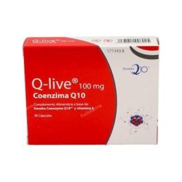 MARGAN Q-Live Coq10 100Mg. 30 Cap. Complemento Alimenticio Coenzima Q10 Ubiquinona Precio: 23.4999996. SKU: B14PGRZN5M