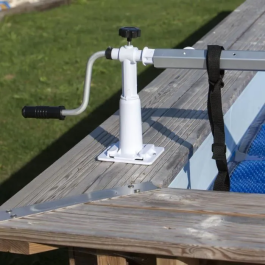 Gre CRP58 Enrollador de cubierta para piscinas elevadas de hasta 5,8 m de ancho - modelo cilíndrico