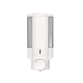 Q-connect Dispensador de jabón manual 350 ml blanco