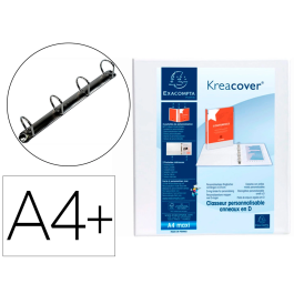 Exacompta Carpeta Canguro 4 Anillas 40 mm DIN A4+ Polipropileno Personalizable 3 Bolsillos Blanco Precio: 4.68999993. SKU: B1723WQF5X