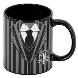 Wednesday Miércoles Taza Uniform Negro - Cerámica para bebidas calientes con caja regalo