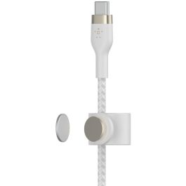 Belkin CAA011BT2MWH Cable PRO Flex Lightning/USB-C, 2m, Blanco, Soporta hasta 15W, Certificado Apple