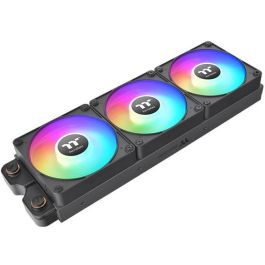 Thermaltake CT120 EX ARGB Ventilador 120mm Iluminación ARGB para Carcasa PC, Rodamiento Hidráulico, 2000 RPM, 68 CFM, Kit 3 Unidades Negro y Blanco