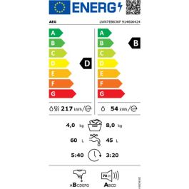 Lavadora - Secadora AEG LWN7E8636F 1600 rpm