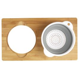 Cook Concept Tabla Cortar Con Escurridor Bambú