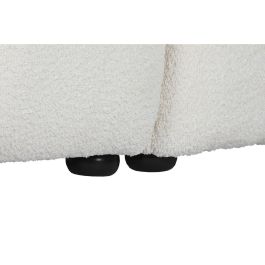 DKD Home Decor Sofá Moderno Blanco 260 x 108 x 82 cm Poliéster y Madera Desmontable