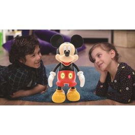 Robot interactivo de mickey con efectos de sonido y luces. 29.8x21x13.1cm