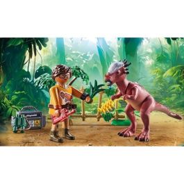 Playmobil 71822 Observación de Stygimoloch Dinos con Investigador, Prismáticos, Cámara, Trípode y Ficha +4 años