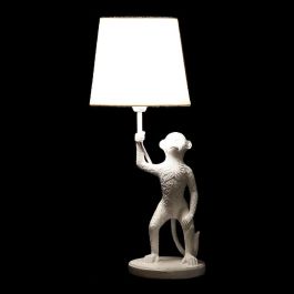 Lampara Sobremesa Colonial DKD Home Decor Blanco Negro 20 x 45 x 20 cm (2 Unidades) Lampara Sobremesa Colonial DKD Home Decor Blanco Negro 20 x 45 x 20 cm (2 Unidades)