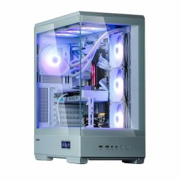 Zalman P50 DS White Midi Tower PC Blanco con Ventana de Vidrio y Iluminación RGB