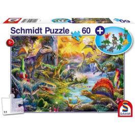 Schmidt Spiele SCH4001504563721 - Figuras de Dinosaurios con Add On - 60 Piezas Precio: 24.89000008. SKU: B1FC9X54MM