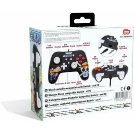 Konix AAAIK40446 Mando con Cable 3m Diseño One Piece Luffy para Nintendo Switch