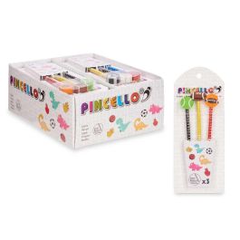 Set 3 Lapiceros Con Goma Deportes Surtidos Pincello 11X26CM (32 Unidades) Set 3 Lapiceros Con Goma Deportes Surtidos Pincello 11X26CM (32 Unidades)