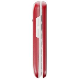 Doro 2820 Teléfono Móvil Concha 4G Rojo/Blanco con Pantalla 2.8", SIM Única, Batería 1000mAh, sin Adaptador de Corriente