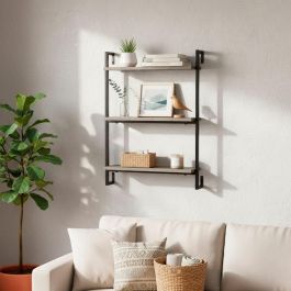 Estantería Max Home Hierro Madera MDF 40 X 55 X 12 cm (4 Unidades)