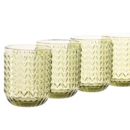 Vaso Basicos DKD Home Decor Verde 7.5 x 9.5 x 7.5 cm Set de 6