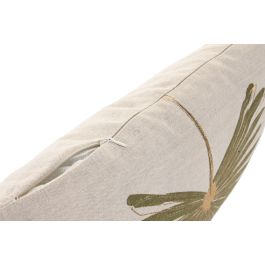 DKD Home Decor Cojín Boho de Algodón Yute Natural Verde 50 x 30 cm con Cremallera (2 Unidades)