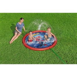 Bestway Piscina Hinchable con Aspersor Spiderman D165 cm +2 Años Jardin 98792