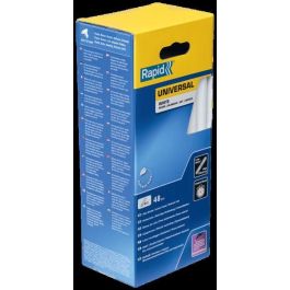 Pegamento - RAPID - Ø12mm - 48 barras - Blanco - Alta fluidez - Tiempo de fraguado 15 seg Pegamento - RAPID - Ø12mm - 48 barras - Blanco - Alta fluidez - Tiempo de fraguado 15 seg