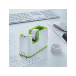 Portarrollos Leitz Wow Dualc/Cinta Verde Y Blanco