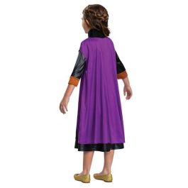 Jakks Pacific Disfraz de Anna de Disney Frozen, Colección Princesas, Talla M (7-8 años) para Niñas
