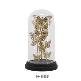 DKD Home Decor Decoracion Glam Dorado Negro Cristal Metal 18.5 x 18.5 x 32.5 cm Precio: 35.50000003. SKU: S3039311