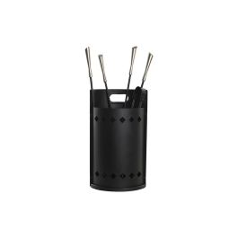 Chimenea Loft DKD Home Decor Negro 2 x 62 x 11 cm Set de 4