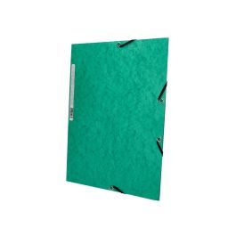 Carpeta Q-Connect Gomas Kf02168 Carton Simil-Prespan Solapas 320x243 mm Verde